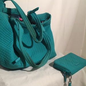 Vera Bradley Quilt Purse & Wallet ZIP Up Handbags